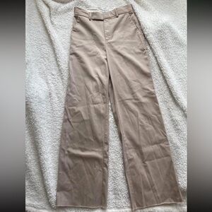 ARITZIA Babaton Beige Wide-Leg Tailored Trousers size 0